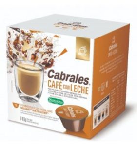 Oferta de CAPSULAS CABRALES CAFÉ CON LECHE 12X10GR x 3 un. por $1065 en Parodi