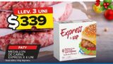 Oferta de Medallon de carne Paty x 4un por $339 en Carrefour Maxi
