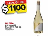 Oferta de Espumante Dilema blanco x 750cc por $1100 en Carrefour Maxi