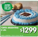 Oferta de Torta Argentina por $1299 en Jumbo