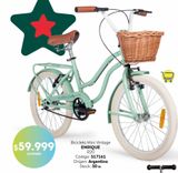 Oferta de  Bicicleta Enrique R20 Mini Vintage Verde Cod. 045 ENRIQUE por $59999 en Coppel