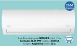 Oferta de   Aire split Inverter Noblex 2800 frg NBXIN32H17N por $139999 en Coppel