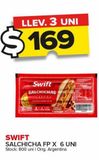 Oferta de Salchicha Swift x 6un por $169 en Carrefour Maxi
