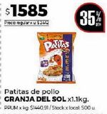 Oferta de Patitas de pollo Granja Del Sol x 1.1kg por $1585 en Disco