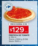 Oferta de Prepizza de Tomate  por $129 en Carrefour Maxi