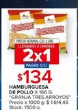 Oferta de Hamburguesa de Pollo  por $134 en Carrefour Maxi