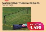 Oferta de Cancha fútbol tenis por $1499 en Naldo Lombardi