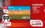 Oferta de Smart tv Samsung 32" por $4699 en Naldo Lombardi