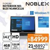 Oferta de Notebook Noblex por $84999 en Cetrogar