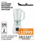 Oferta de Licuadora Moulinex OptimixPlus LM2701AR por $10999 en Cetrogar