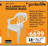 Oferta de Silla Garden Life Pasadena por $6699 en Cetrogar