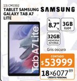 Oferta de Tablet Samsung Galaxy Tab A7 Lite por $53999 en Cetrogar