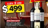 Oferta de Vino tinto Benjamín Nieto 750cc por $499 en Carrefour Maxi