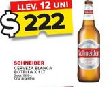 Oferta de Cerveza Schneider 1lt por $222 en Carrefour Maxi