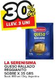 Oferta de Queso rallado reggianito La Serenísima 35g en Carrefour Maxi