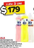 Oferta de Detergente Dermatológico Colageno/Glicerina 750ccAla por $179 en Carrefour Maxi