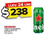 Oferta de Cerveza Heineken 473cc por $238 en Carrefour Maxi