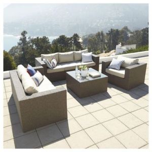Oferta de Juego de exterior San Lucas mesa + 3 sillones - Just Home Collection por $490009 en Sodimac