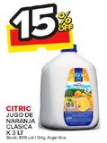 Oferta de Jugo de naranja Citric 3lt  en Carrefour Maxi