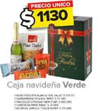 Oferta de Cajas navideñas Verde por $1130 en Carrefour Maxi
