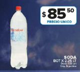 Oferta de Soda Carrefour 2.25lt por $85,5 en Carrefour Maxi