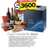 Oferta de Cajas navideñas Azul por $3600 en Carrefour Maxi