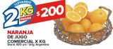 Oferta de Naranjas para jugo x 2kg por $200 en Carrefour Maxi