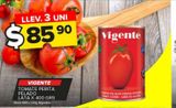 Oferta de Tomate perita Vigente x 400g por $85,9 en Carrefour Maxi