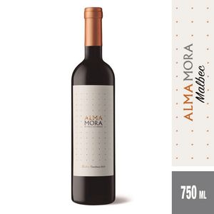 Oferta de Vino Tinto Alma Mora Malbec 750 ml. por $1079 en Supermercados DIA