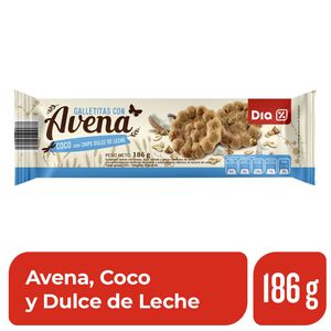 Oferta de Galletitas DIA Avena con Coco y Dulce de Leche 186 Gr. por $159 en Supermercados DIA