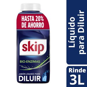 Oferta de Jabón Líquido para Diluir Skip Bio-Enzimas Tecnologia superior en limpieza y cuidado 500 Ml. por $1699 en Supermercados DIA