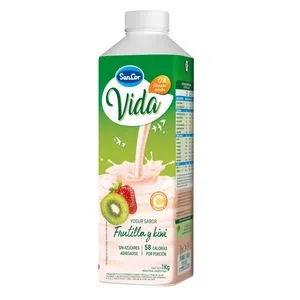 Oferta de Yogur Descremado Bebible Sancor Vida Frutilla y Kiwi 1 Lt. por $505,91 en Supermercados DIA