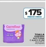 Oferta de Toallas femeninas Carrefour por $175 en Carrefour Maxi
