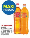 Oferta de Agua con sabor Aquarius x 1.5L en Carrefour Maxi