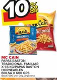 Oferta de Papas baston Mc Cain x 1.5kg en Carrefour Maxi