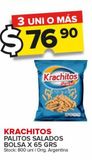 Oferta de Palitos salados Krachitos x 65g por $76,9 en Carrefour Maxi