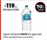 Oferta de Agua mineral Cuisine&Co. 2lt por $119 en Disco