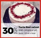 Oferta de Torta Red Velvet -30% en Disco