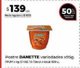 Oferta de Postre Danette variedades 95g por $139 en Disco