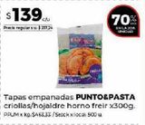 Oferta de Tapas empanadas Punto&Pasta 300g por $139 en Disco