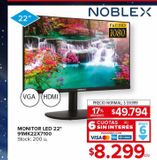 Oferta de Monitor Led 22"  por $59999 en Carrefour Maxi