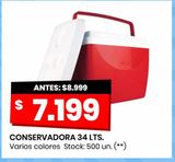 Oferta de CONSERVADORA 34 LTS. por $7199 en Changomas
