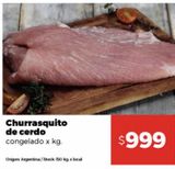 Oferta de Churrasquito de cerdo congelado x kg por $999 en Disco