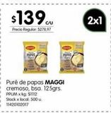 Oferta de Puré de papas Maggi 125g por $139 en Jumbo
