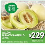 Oferta de Melón Blanco / Amarillo  por $229 en Jumbo