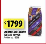Oferta de Café en grano Cabrales x 500g por $1799 en Punto Mayorista