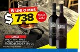 Oferta de Vino tinto Dada x 750cc por $738 en Carrefour Maxi