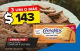 Oferta de Galletas Cerealitas clásicas x 207g por $143 en Carrefour Maxi