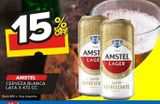 Oferta de Cerveza Amstel blanca lata 473cc en Carrefour Maxi