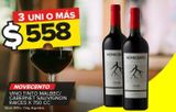 Oferta de Vino tinto Novecento Malbec/Cabernet/ Raices x 750cc por $558 en Carrefour Maxi